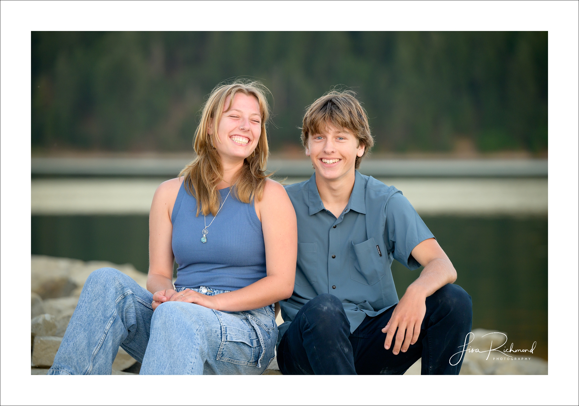 Schlavin/Pittman families at Sly Park Lake