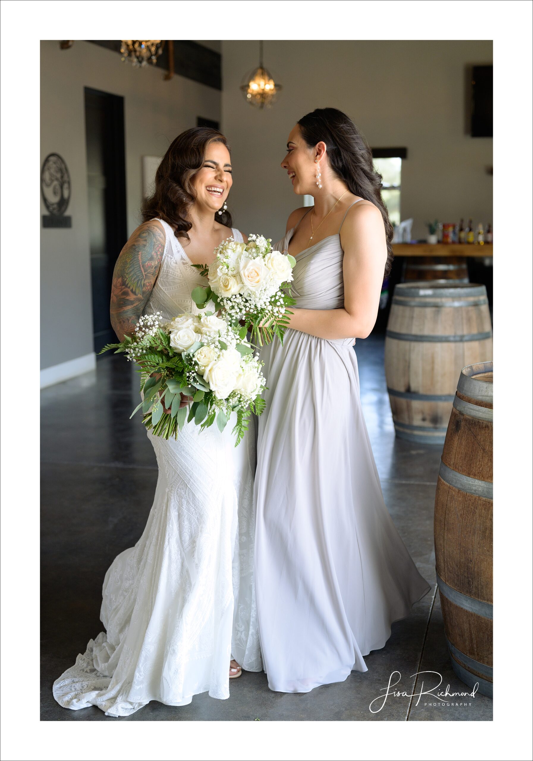 Jessica and Cory celebrate their wedding day at Black Oak Mountain Vineyards