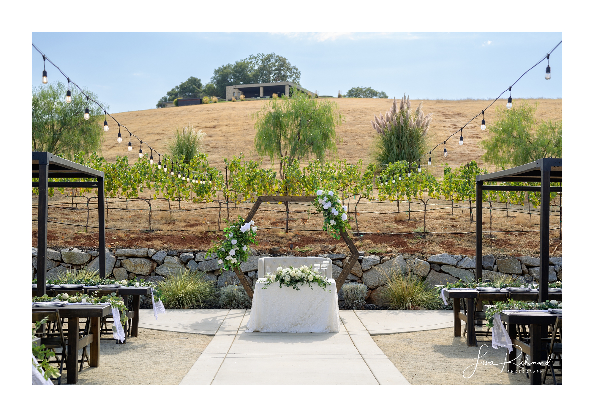 Jessica and Cory celebrate their wedding day at Black Oak Mountain Vineyards