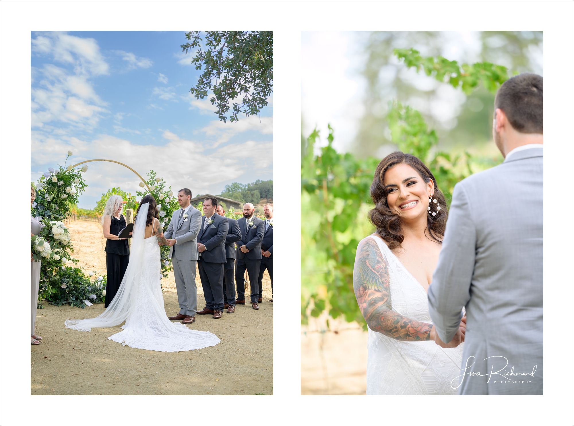 Jessica and Cory celebrate their wedding day at Black Oak Mountain Vineyards