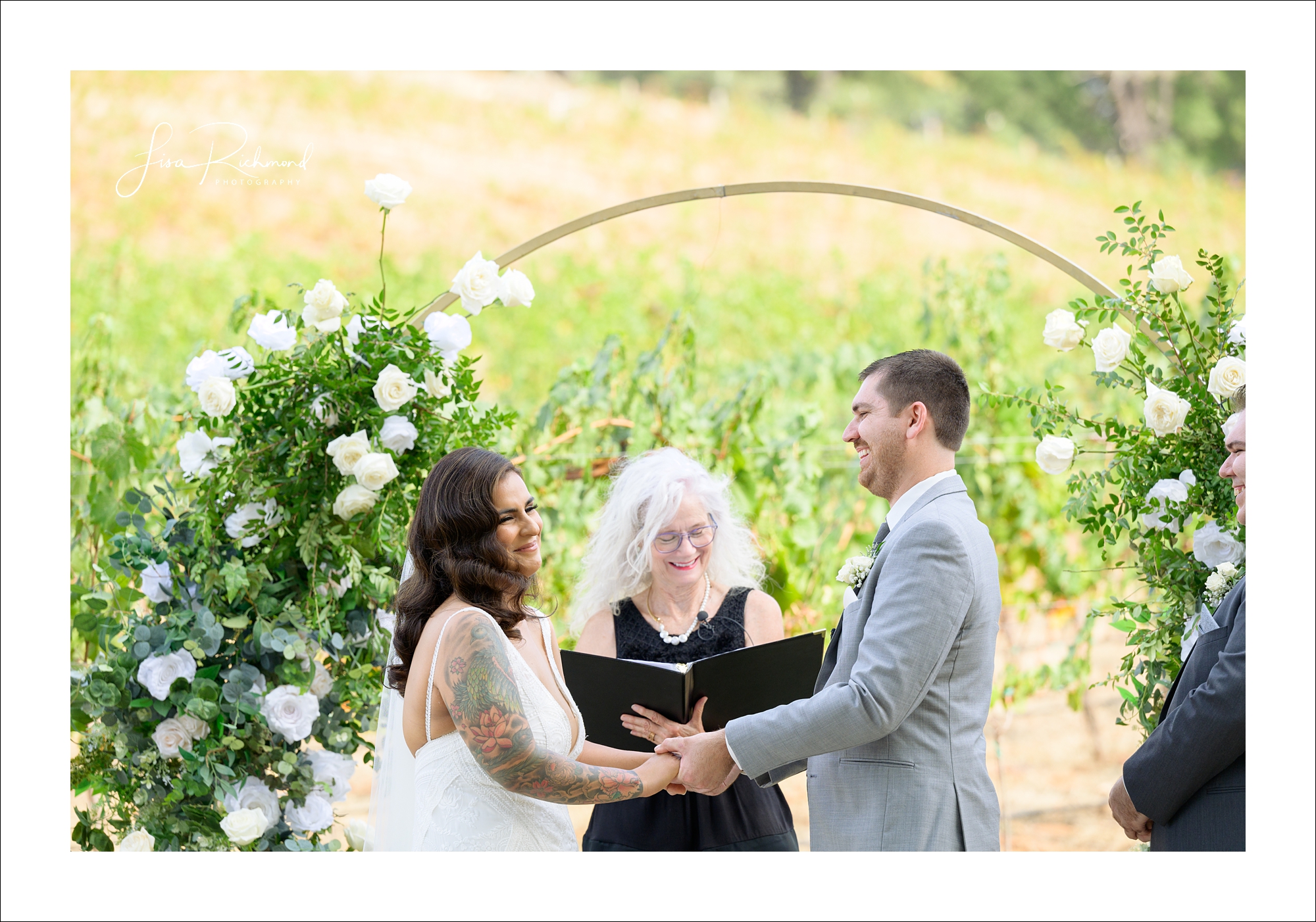 Jessica and Cory celebrate their wedding day at Black Oak Mountain Vineyards