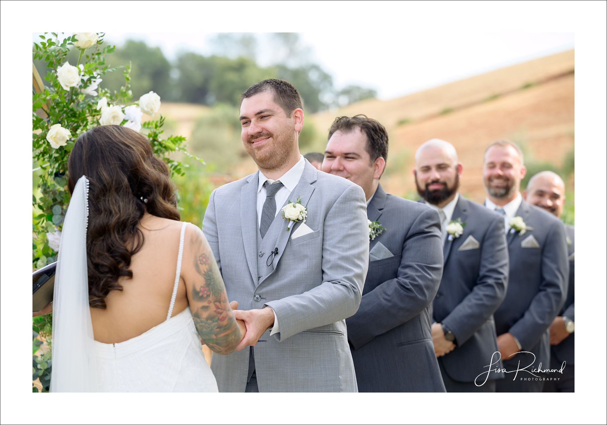 Jessica and Cory celebrate their wedding day at Black Oak Mountain Vineyards