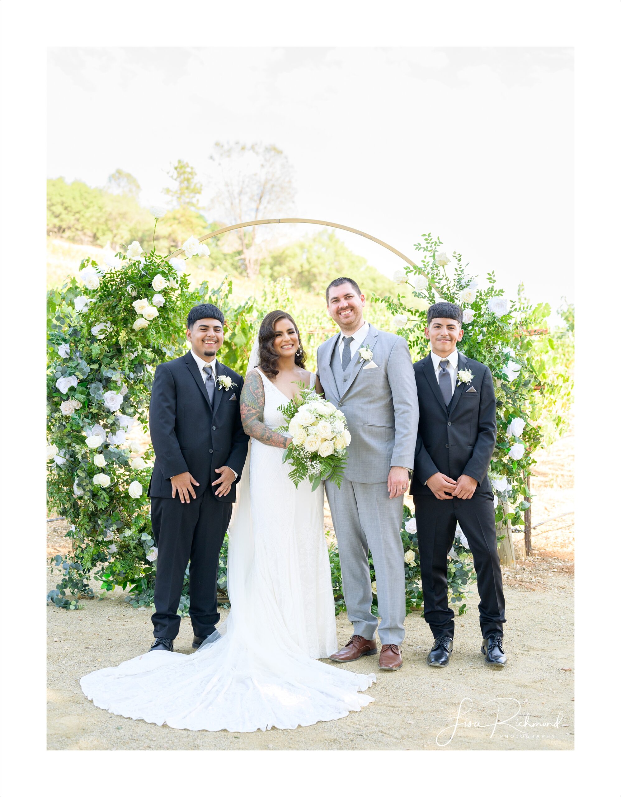 Jessica and Cory celebrate their wedding day at Black Oak Mountain Vineyards