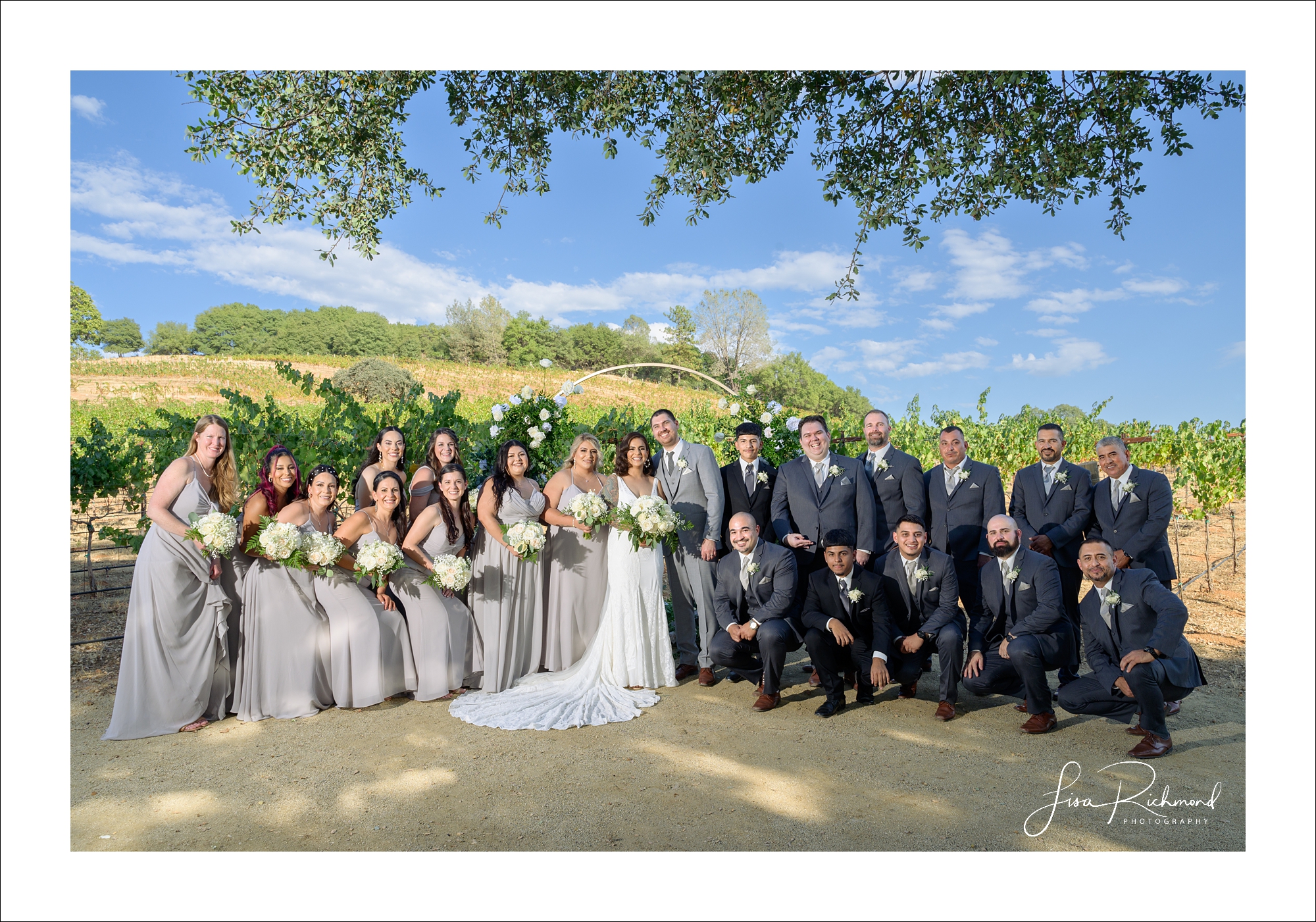 Jessica and Cory celebrate their wedding day at Black Oak Mountain Vineyards