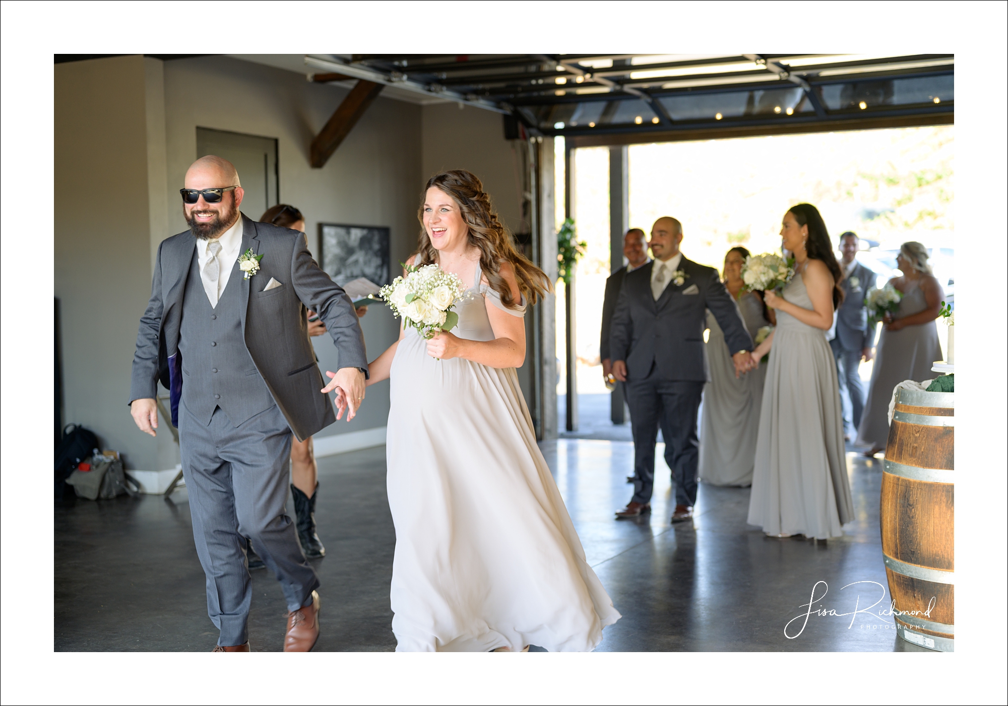 Jessica and Cory celebrate their wedding day at Black Oak Mountain Vineyards