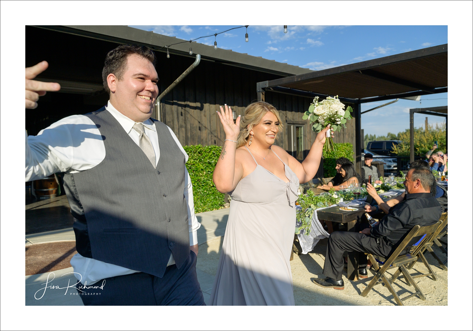 Jessica and Cory celebrate their wedding day at Black Oak Mountain Vineyards