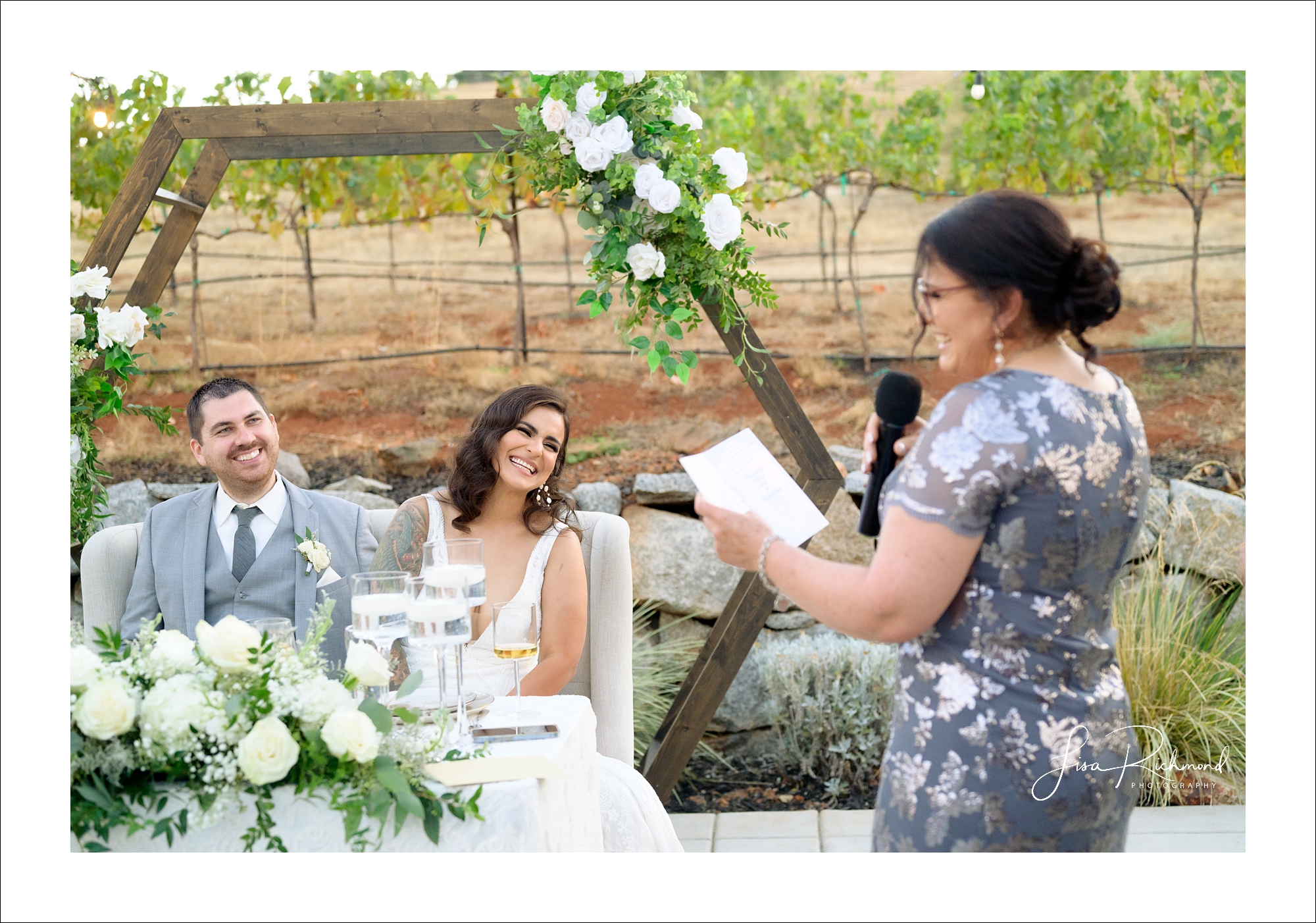 Jessica and Cory celebrate their wedding day at Black Oak Mountain Vineyards