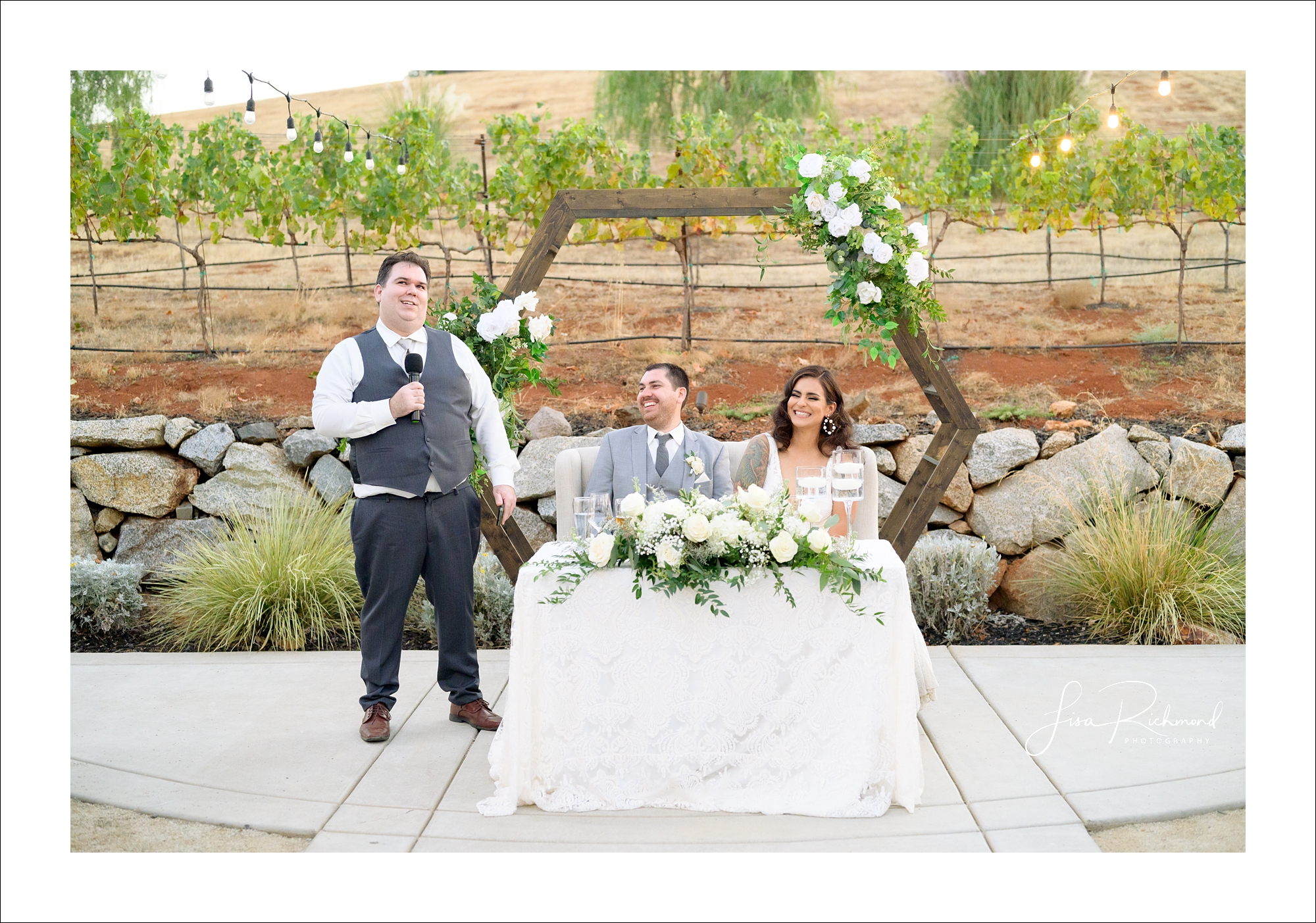 Jessica and Cory celebrate their wedding day at Black Oak Mountain Vineyards