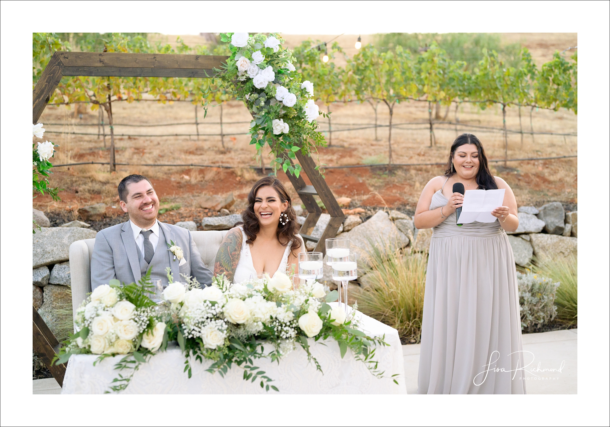 Jessica and Cory celebrate their wedding day at Black Oak Mountain Vineyards