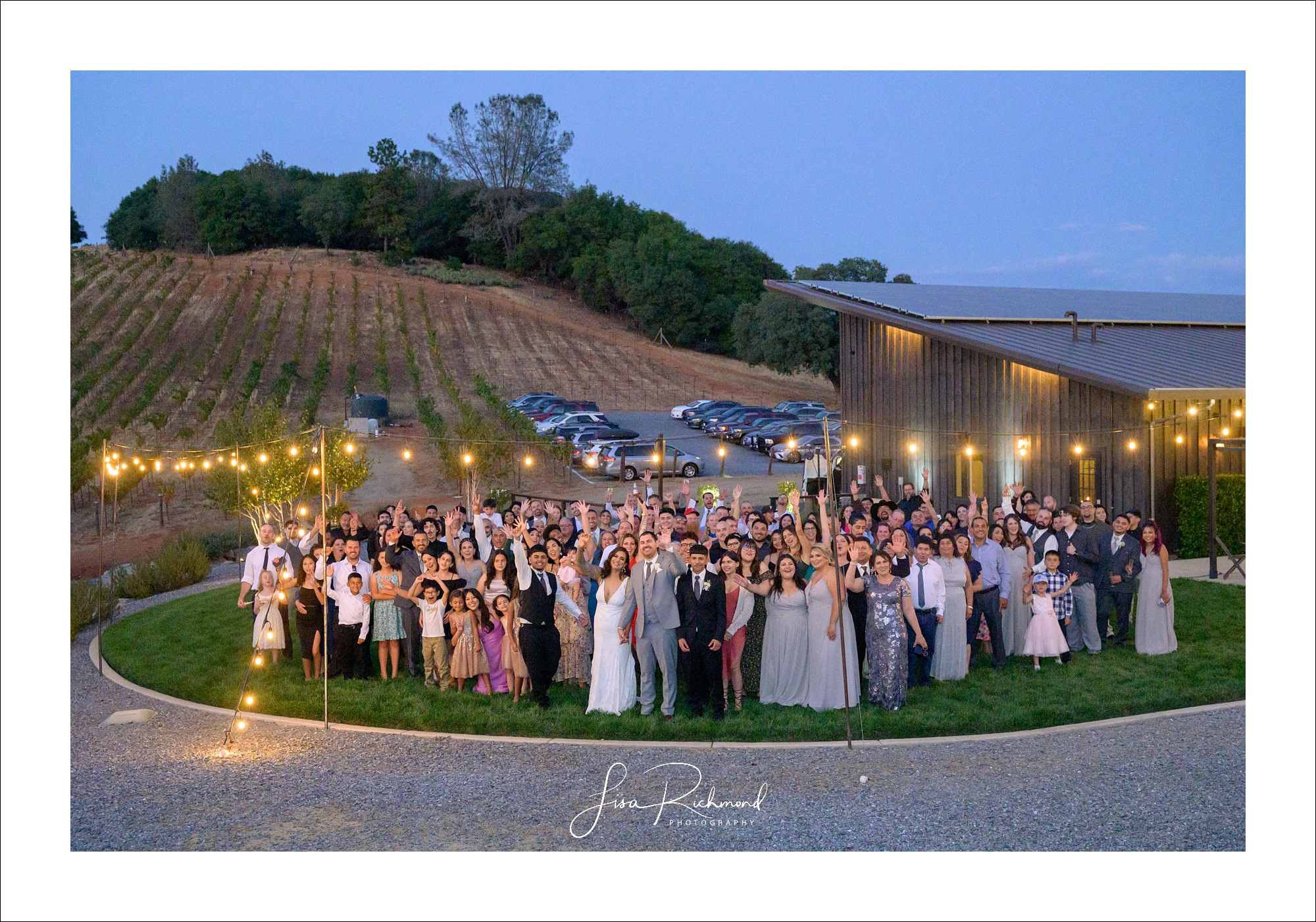 Jessica and Cory celebrate their wedding day at Black Oak Mountain Vineyards