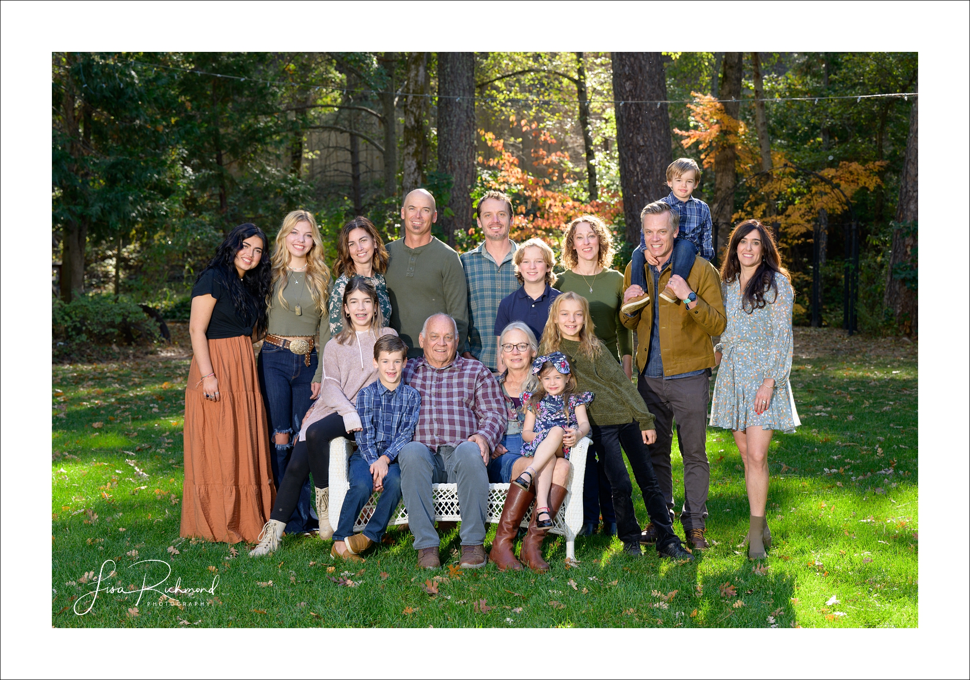 The Hinds extended family at Fausel Ranch