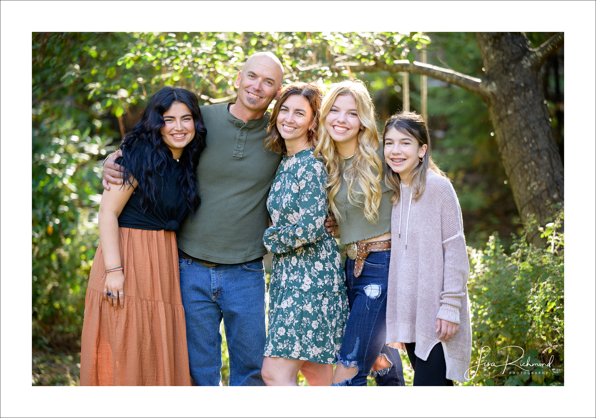 The Hinds extended family at Fausel Ranch