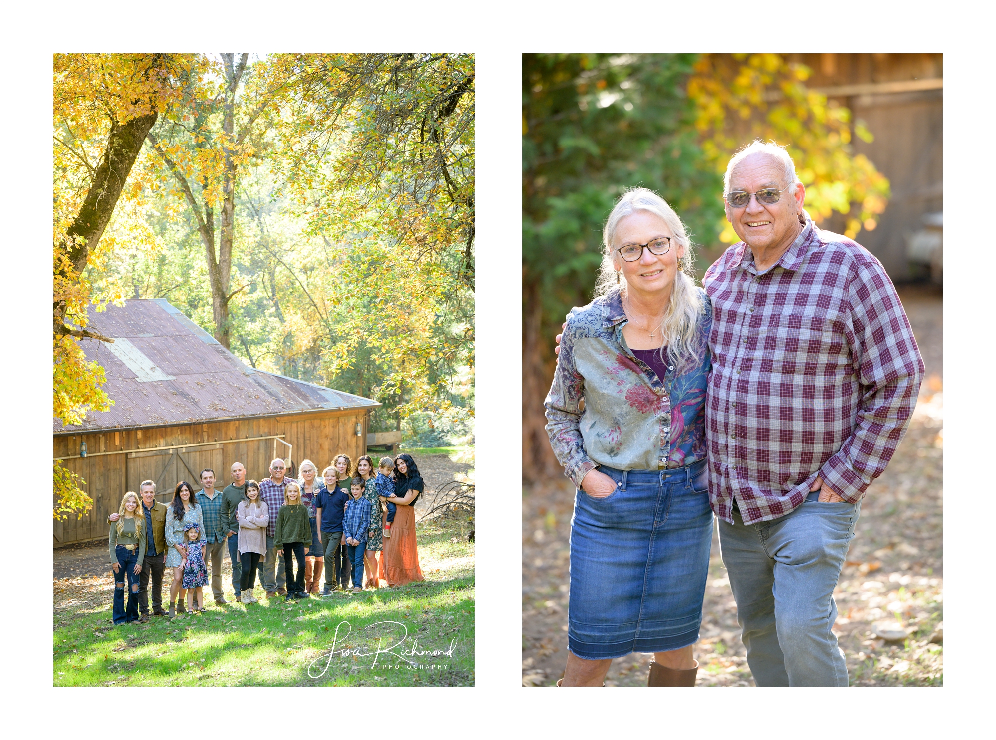 The Hinds extended family at Fausel Ranch