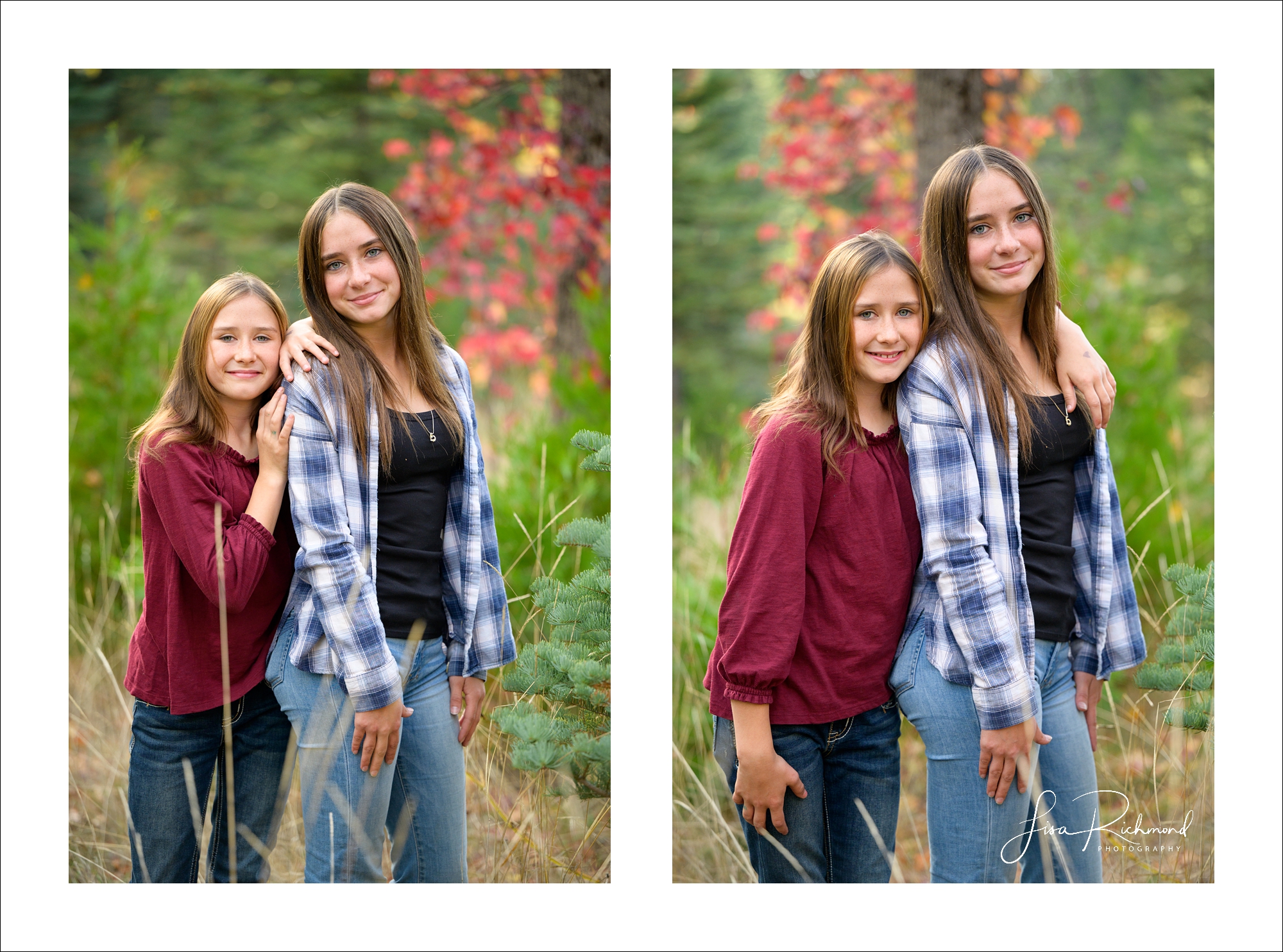 Madison and Hailey, Fall 2023, Apple Hill