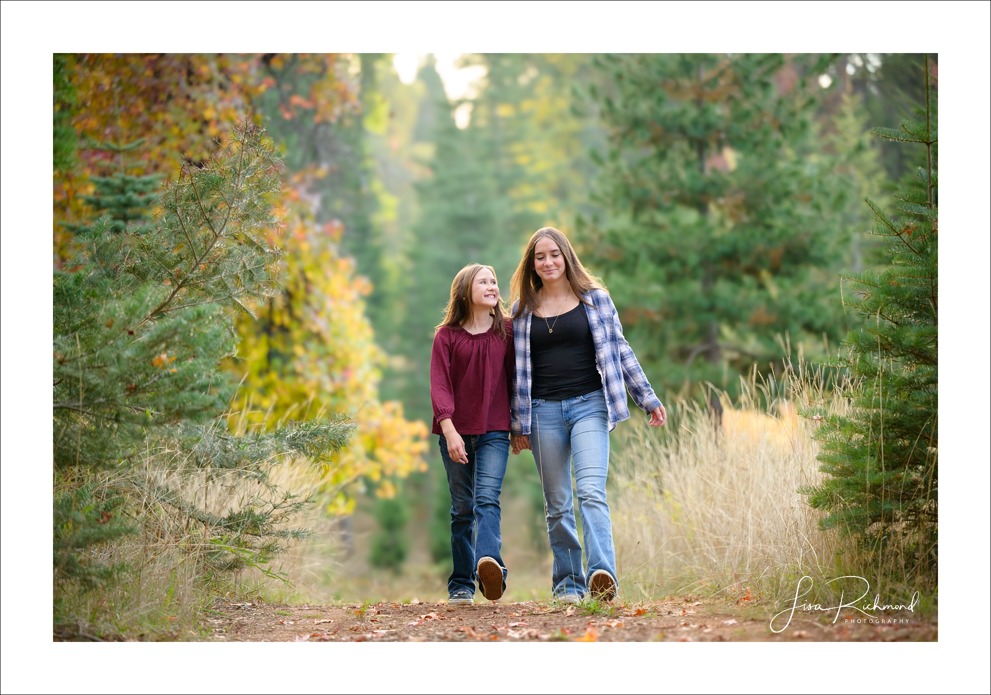 Madison and Hailey, Fall 2023, Apple Hill