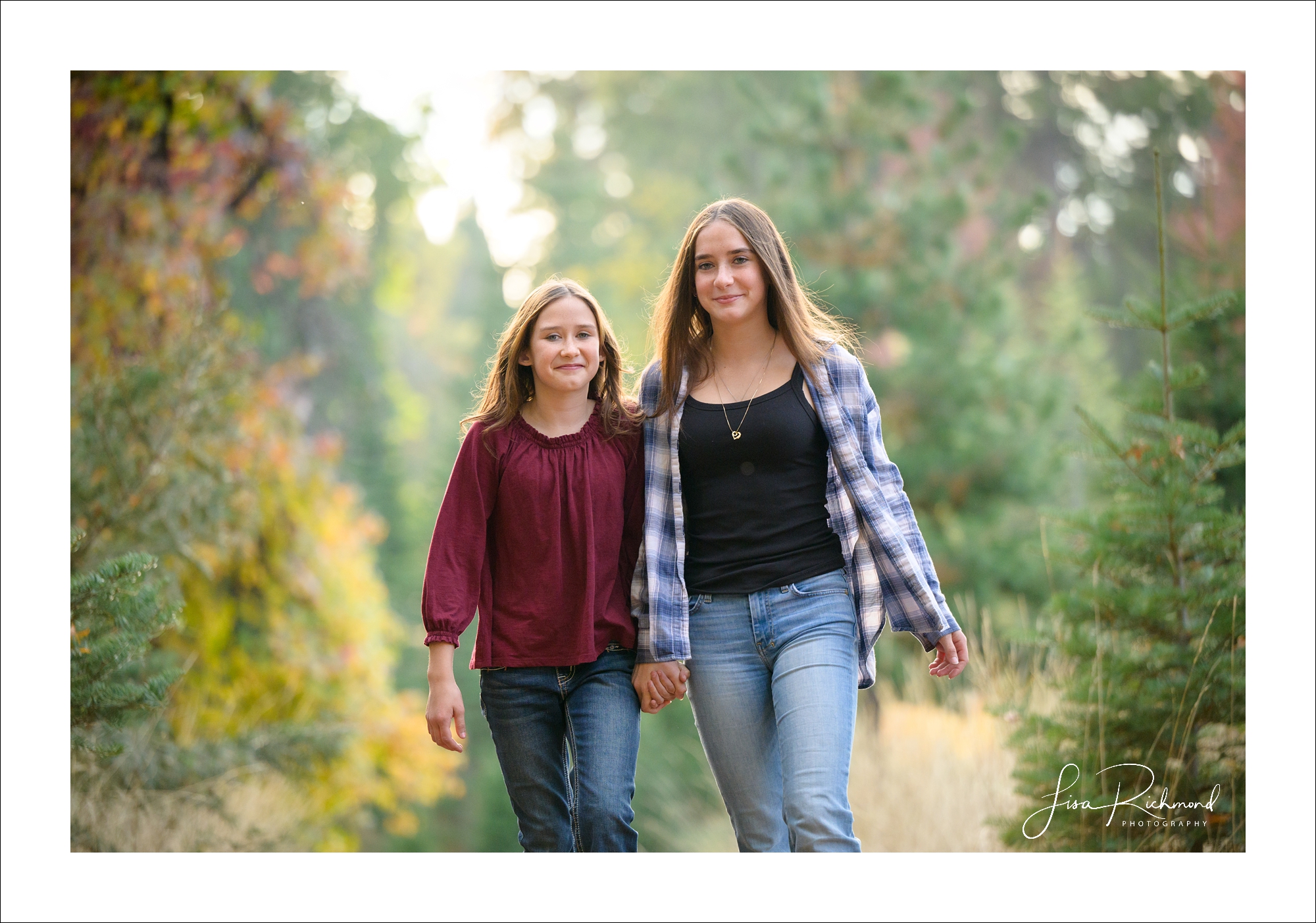 Madison and Hailey, Fall 2023, Apple Hill