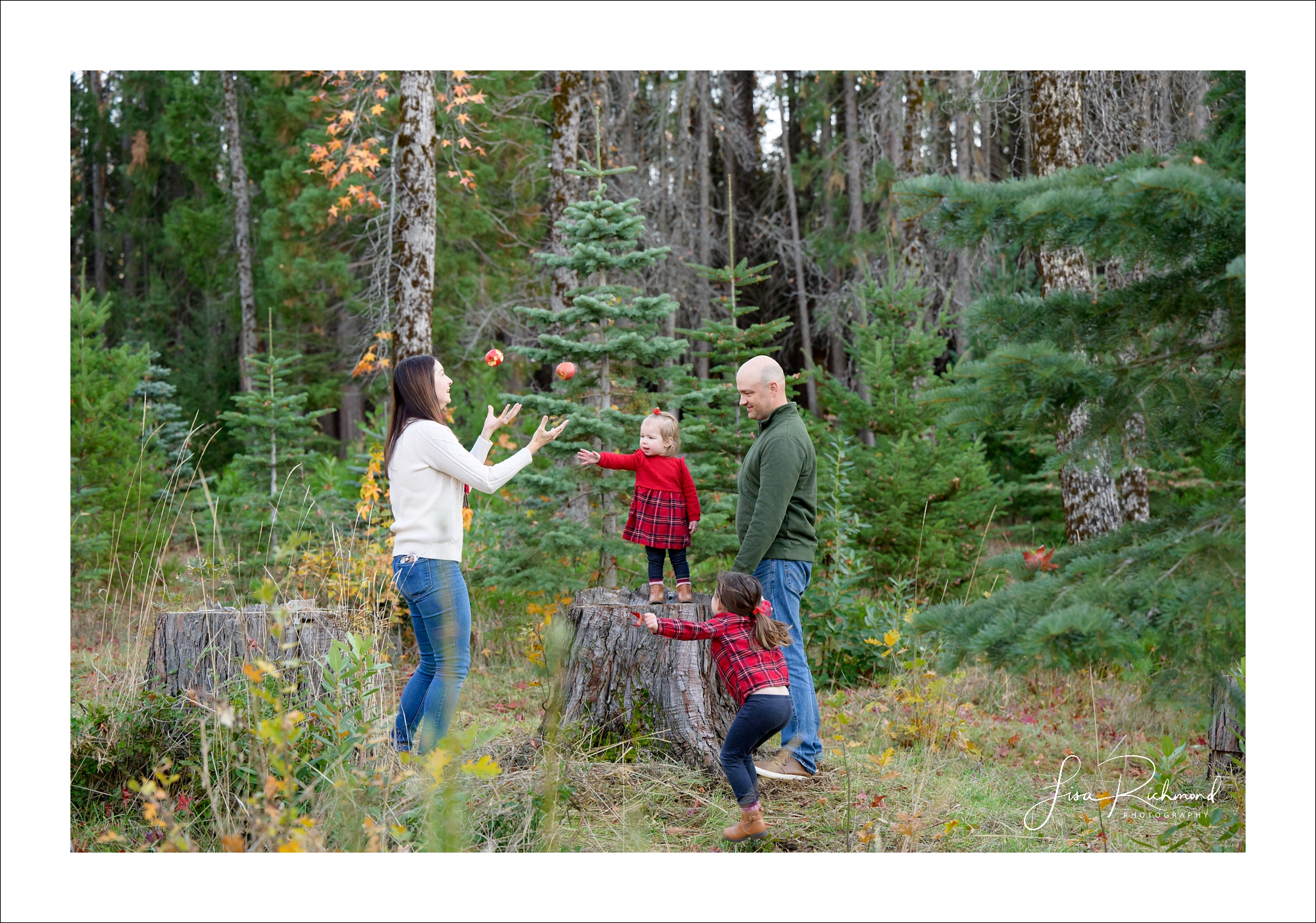 Skalos Family 2023 in Apple Hill